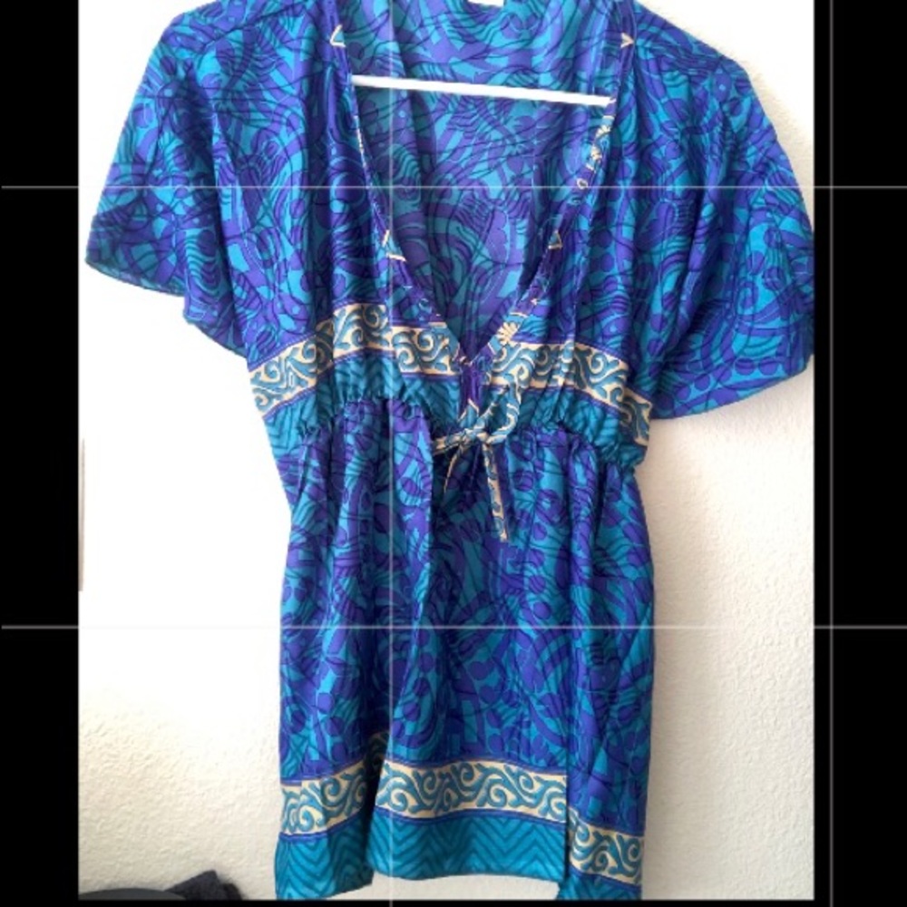 Indian Silk & poly blend - Fits Size Small/Medium